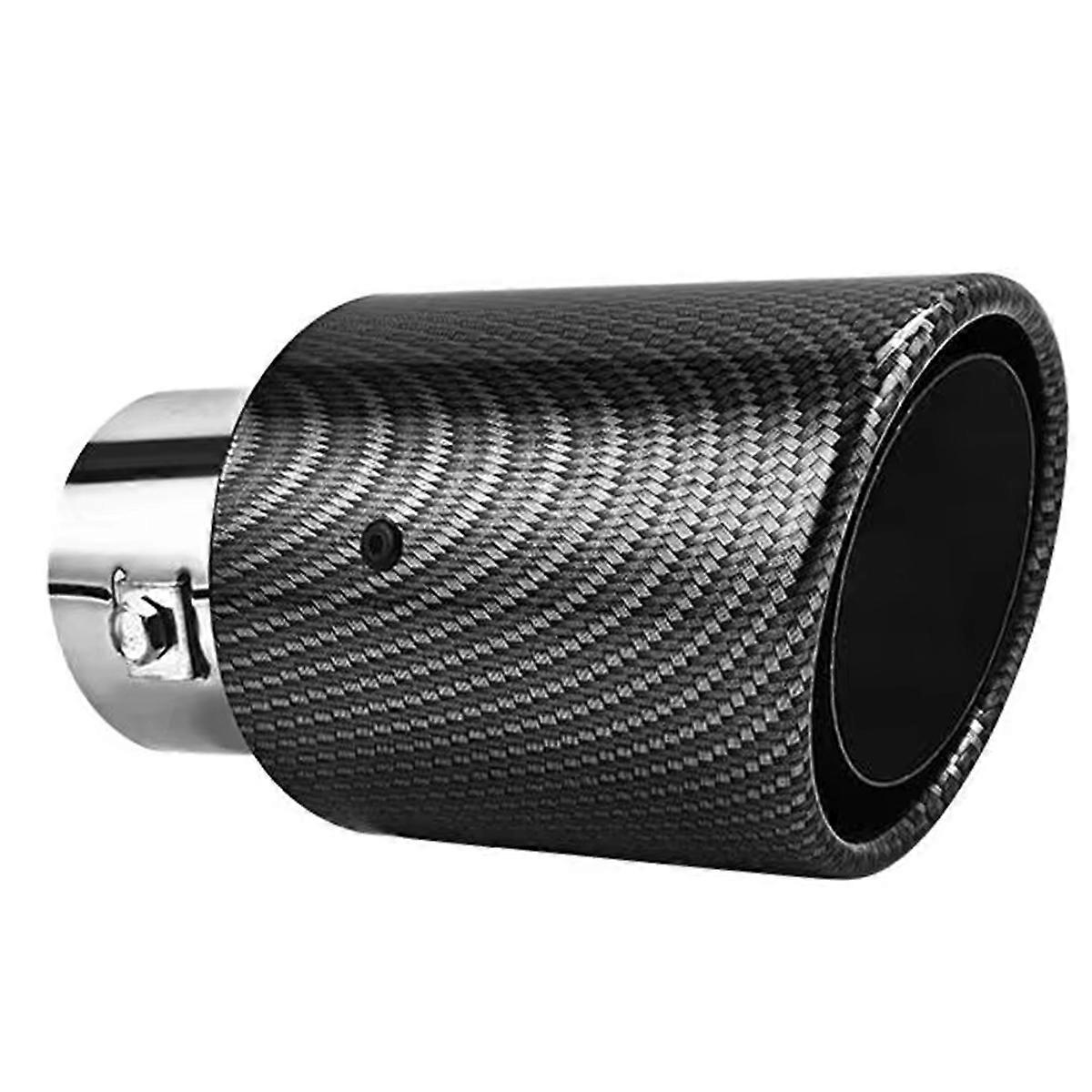 משתיק LED סיבי פחמן קצה צינור פליטה משתיק קול 63-65 מ"מ כניסה