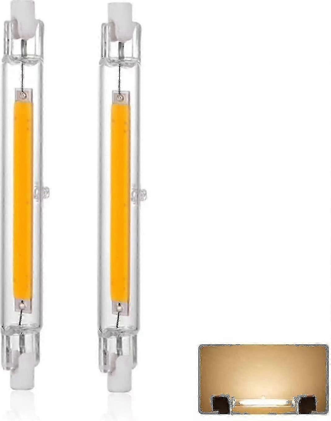 لمبة R7s LED 118 مم 30 واط قابلة للتعتيم ، أبيض دافئ 3000 كيلو 3000 لومن ، استبدال خطي J118 300 واط مصباح هالوجين -