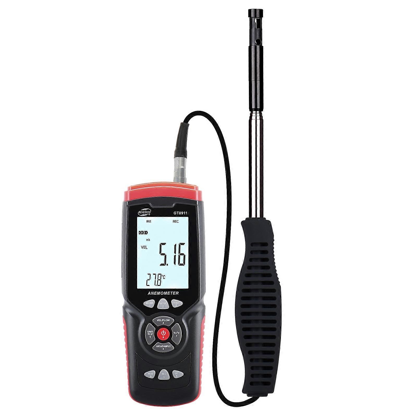 BENETECH GT8911 Handheld Digital LCD Hot Wire Anemometer GT8911 Hot Wire Anemometer