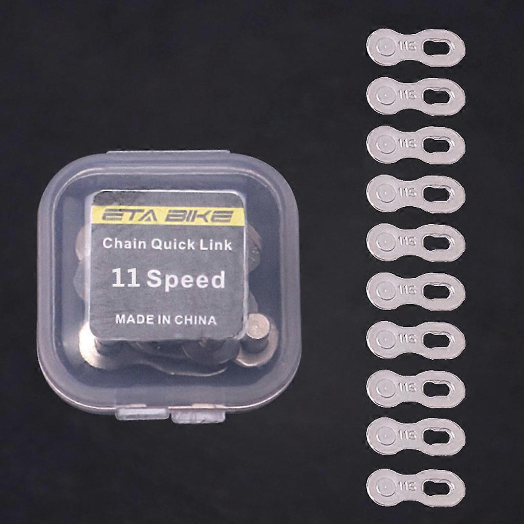 5 Pairs Bicycle Chains Connector 678/9/10/11/12 Speed Single Speed Chain Quick Release Buckle Bicycle Chain Buckle Silver