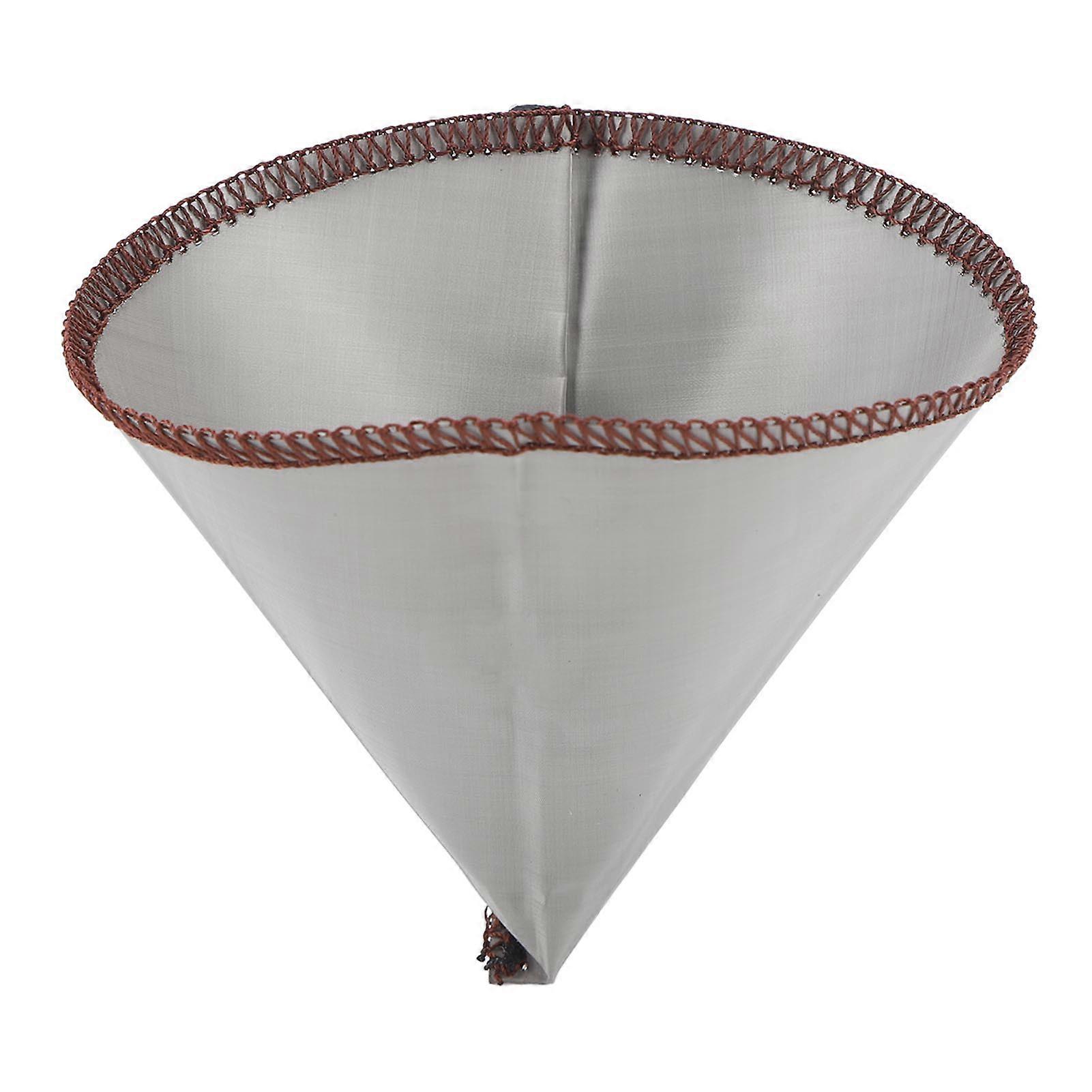 Filtre à café réutilisable en forme de cône, filtre fin en acier inoxydable 304, filtre à café sans papier, taille L, pour 3 à 4 tasses
