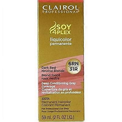 Clairol Soy4Plex Liquicolor Permanente 6RN/31R Dark Red Neutral Blonde 2oz / 59ml