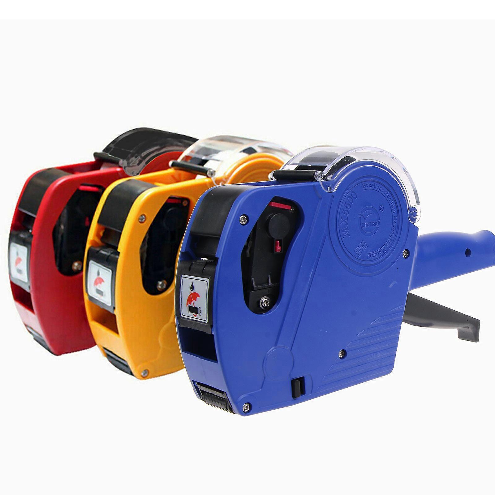 8 Digits Handheld Price Tag Gun 21 X 12mm Labels Machine Coding Machine Price Label Gun for Retail Stores Supermarket Red