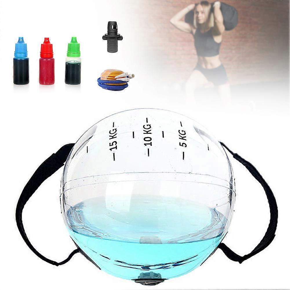 Portable Fitness Water Ball - Adjustable Weight, Durable PVC, Ideal for Strength Training, Weightlifting & Muscle Workouts
