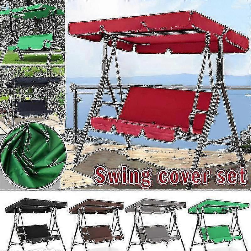 3 Seat Swing Canopies Seat Cushion Cover Set Patio Swing Chair Hammock Sostituzione impermeabile Giardino