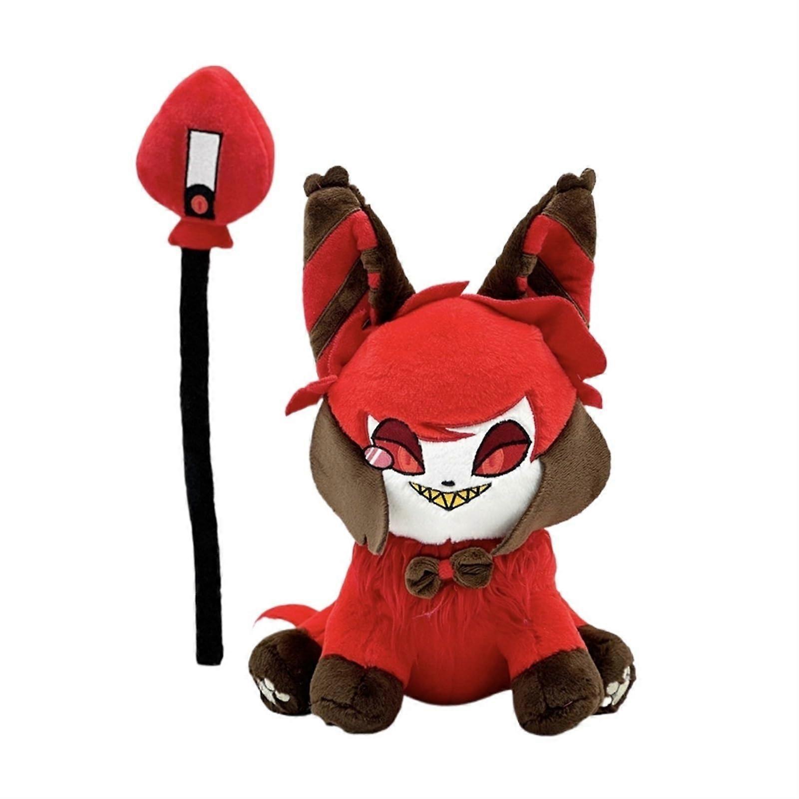 Angel Meow Plush Toy Red Staff Hellcat Angel Cat Plush Doll Soft Plush
