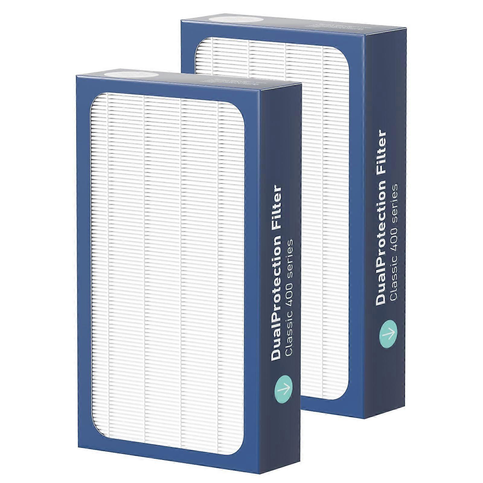 2 Pack Filter Replacement DualProtection for Air Cleaner Purifiers