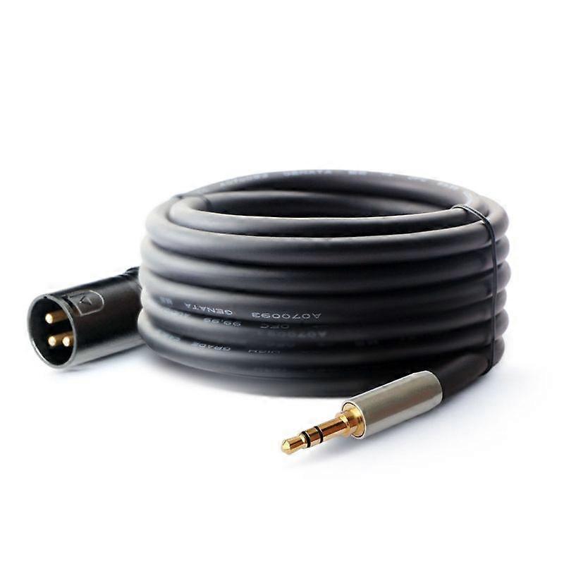Flexible and Durable 3.5mmTRS to XLRs Microphone Line for Music Production