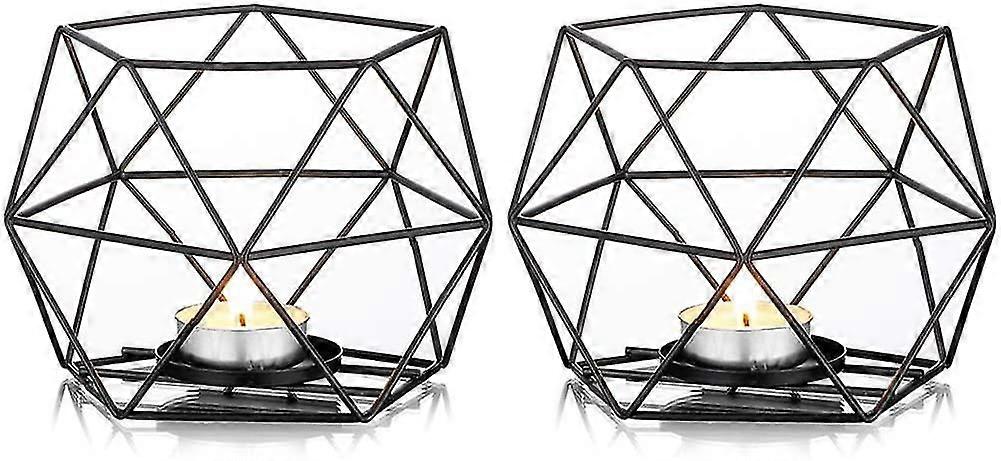Metal Geometric Tea Light Candle Holder