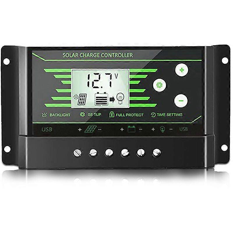 Solar charge controller with backlight