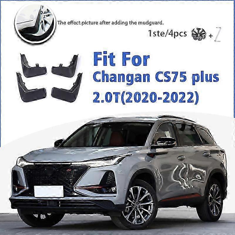 Compatible Mudguard For Changan Cs75 Plus 1.5t 2.0t 2020-2021 Front Rear Mudflaps Mudguards Accessories Auto Styline Splash Guard Fender