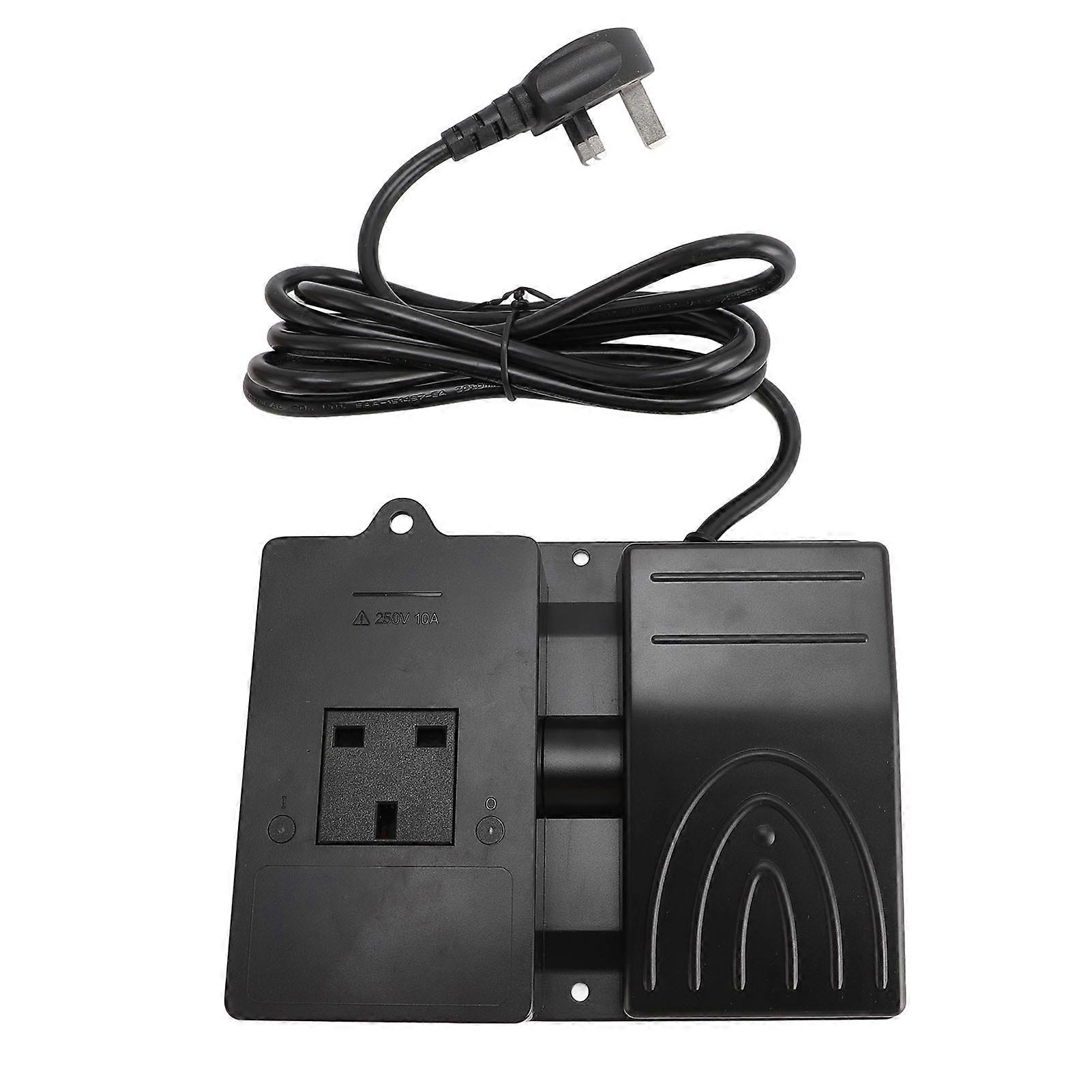 Control Switch with Socket 10A Convenient Safe Handsfree Operating Foot Operated Pedal Controller