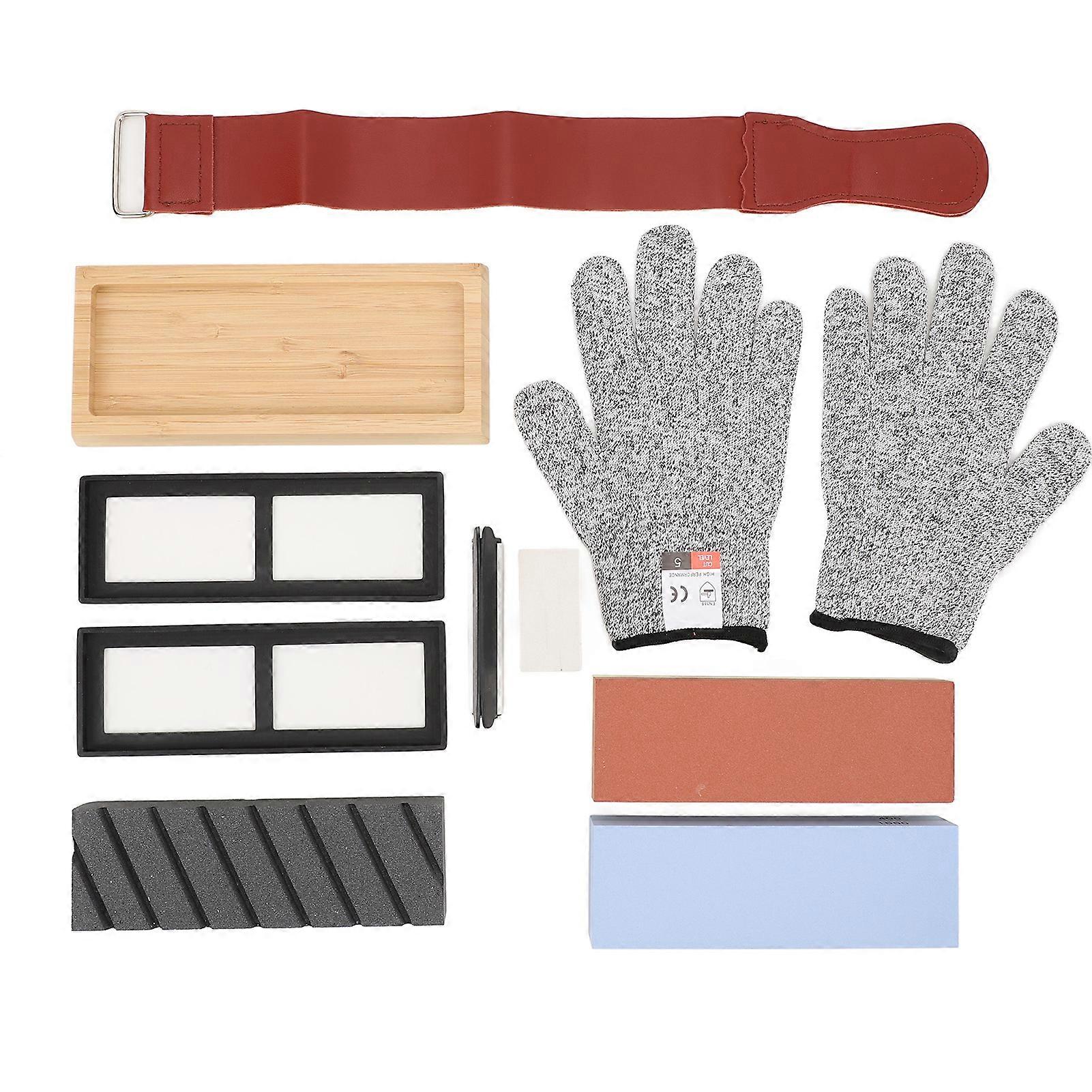 5Pcs Sharpening Stone Dual Sided Whetstone for Stainless Steel Ceramic Cutter Tool