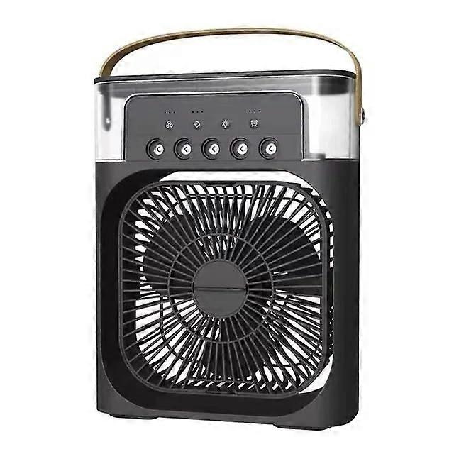 Humidifier Fan Air Conditioner with USB, LED Night Light, Black Water Mist Function, Model 01002310