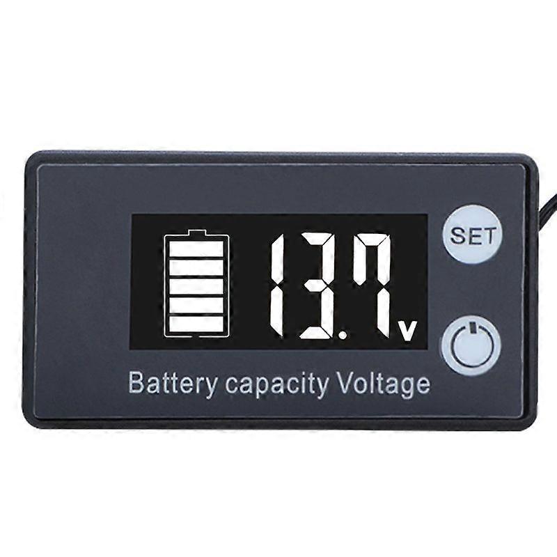 Battery Capacity Tester & Voltage Meter with LCD Display Backlit Waterproof