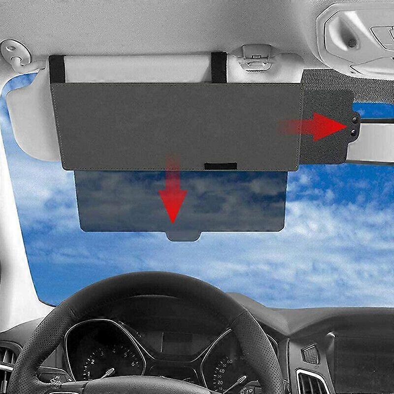 Car Sun Visor Extension Extender Shield Window Shade Anti-glare Lens plate