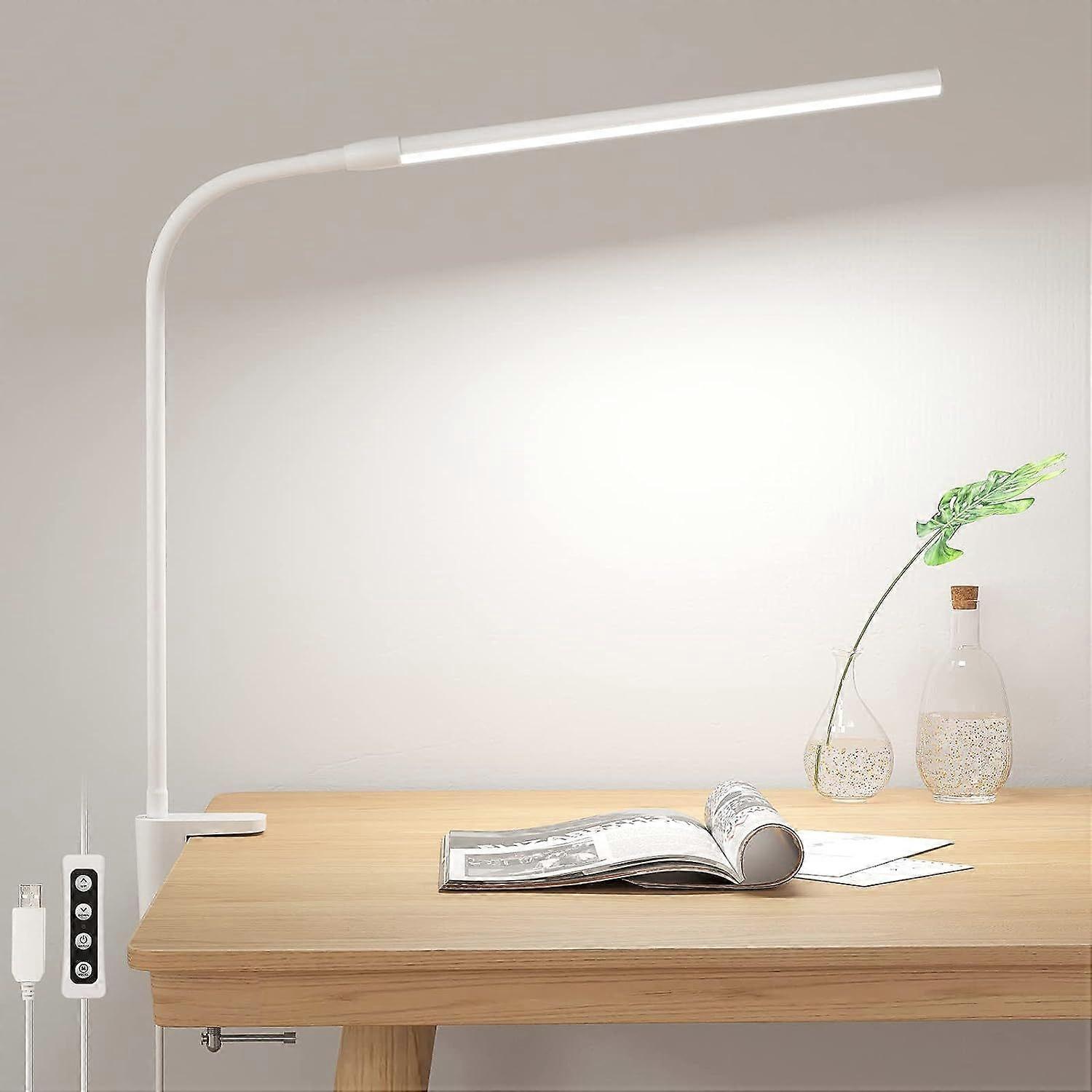 Long Arm Table Lamp Eye Guard Clip Desk Work Lamp
