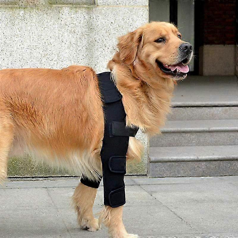 Dog Elbow and Shoulder Support Pads - Pair of Compression Wraps for Joint Protection and Wound Care