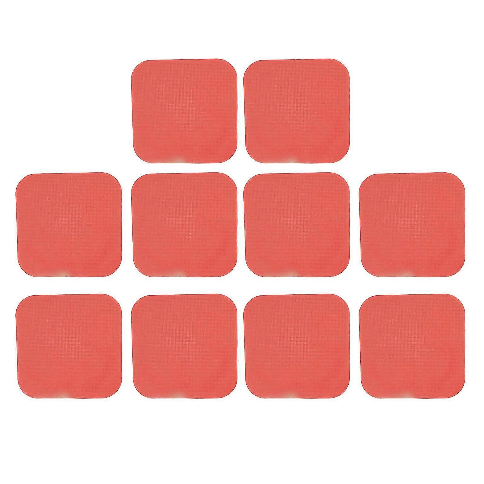 10PCS Soccer Spot Marker PP 23cm Square Flat Soccer Floor Dots for Outdoor Speed Training