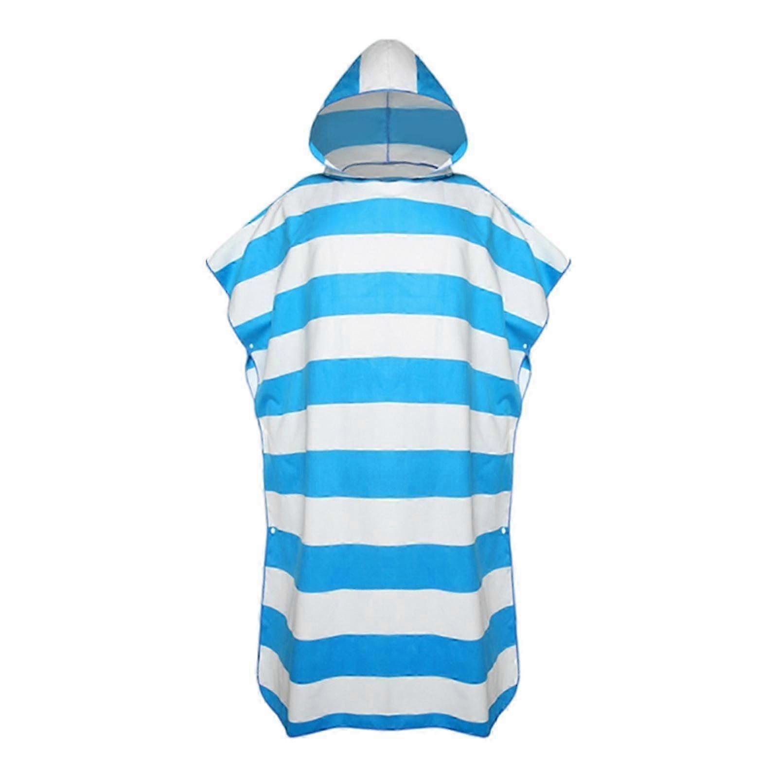 Microfiber Surf Beach Wetsuit Changing Towel Bath Robe Poncho with , One c
