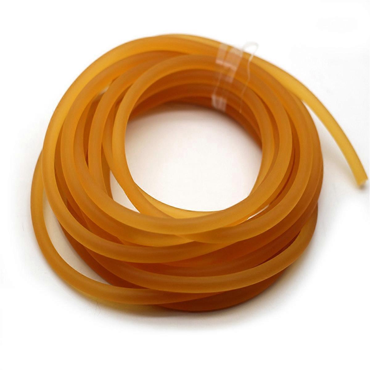 Solid 10Meter High Elasticity Latex Rubber Band Elastic Rope Yellow