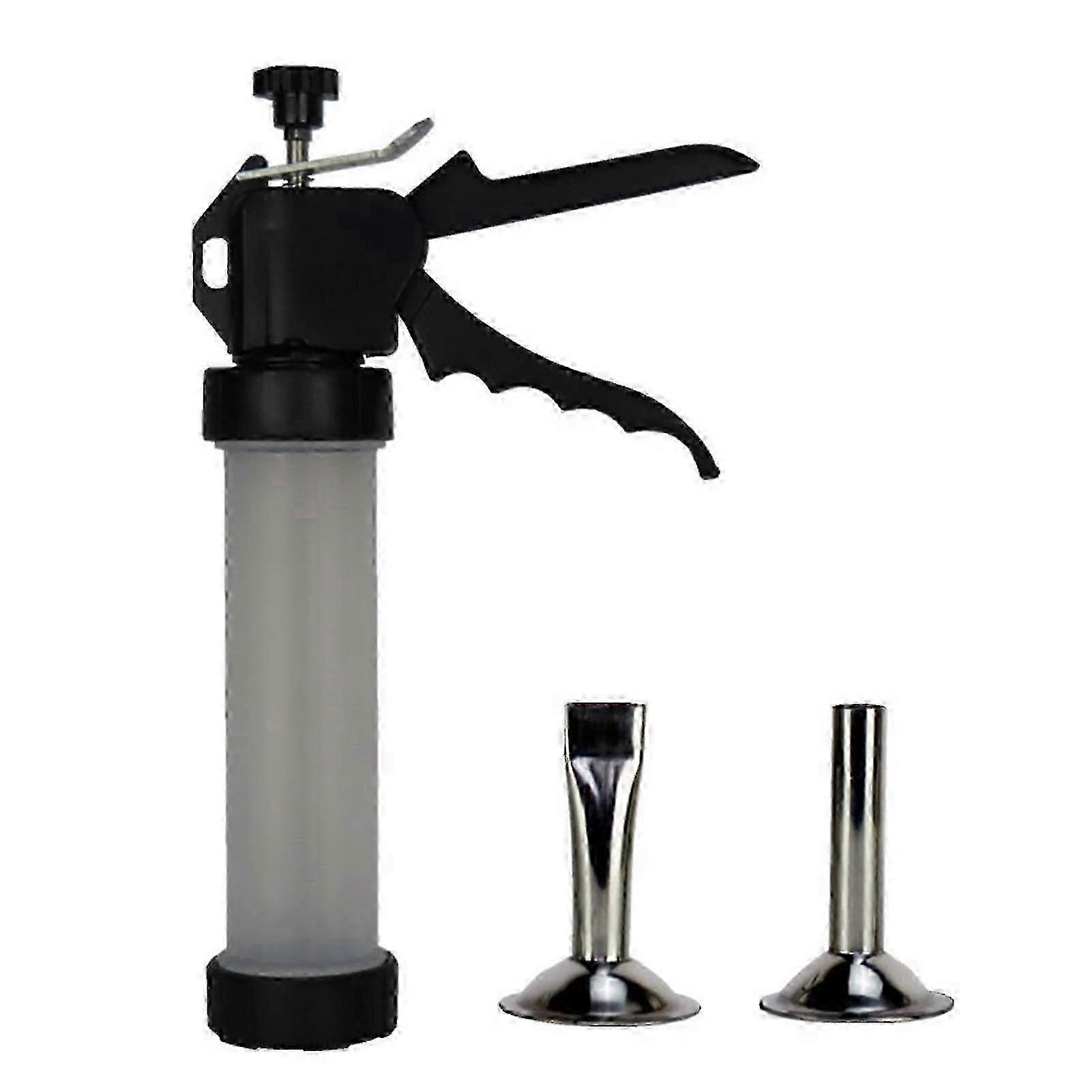 Aluminum Alloy Jerky Gun for Beef Jerky Lovers with 2 Different Stuffing Nozzles