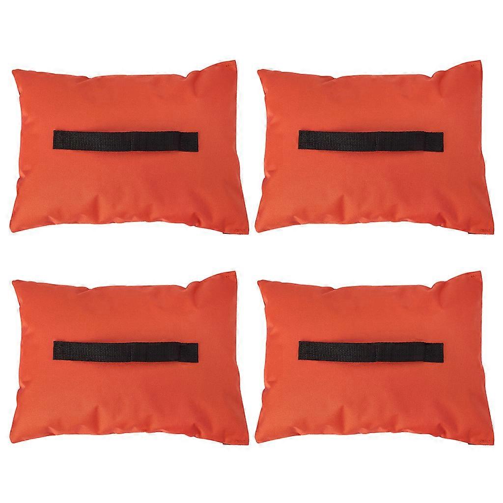 Orange Set of 4 Weighted Anchors for Soccer Goals Golf Net Football Net Hockey Net Watertight Sports Net Sand Bags Multicolor