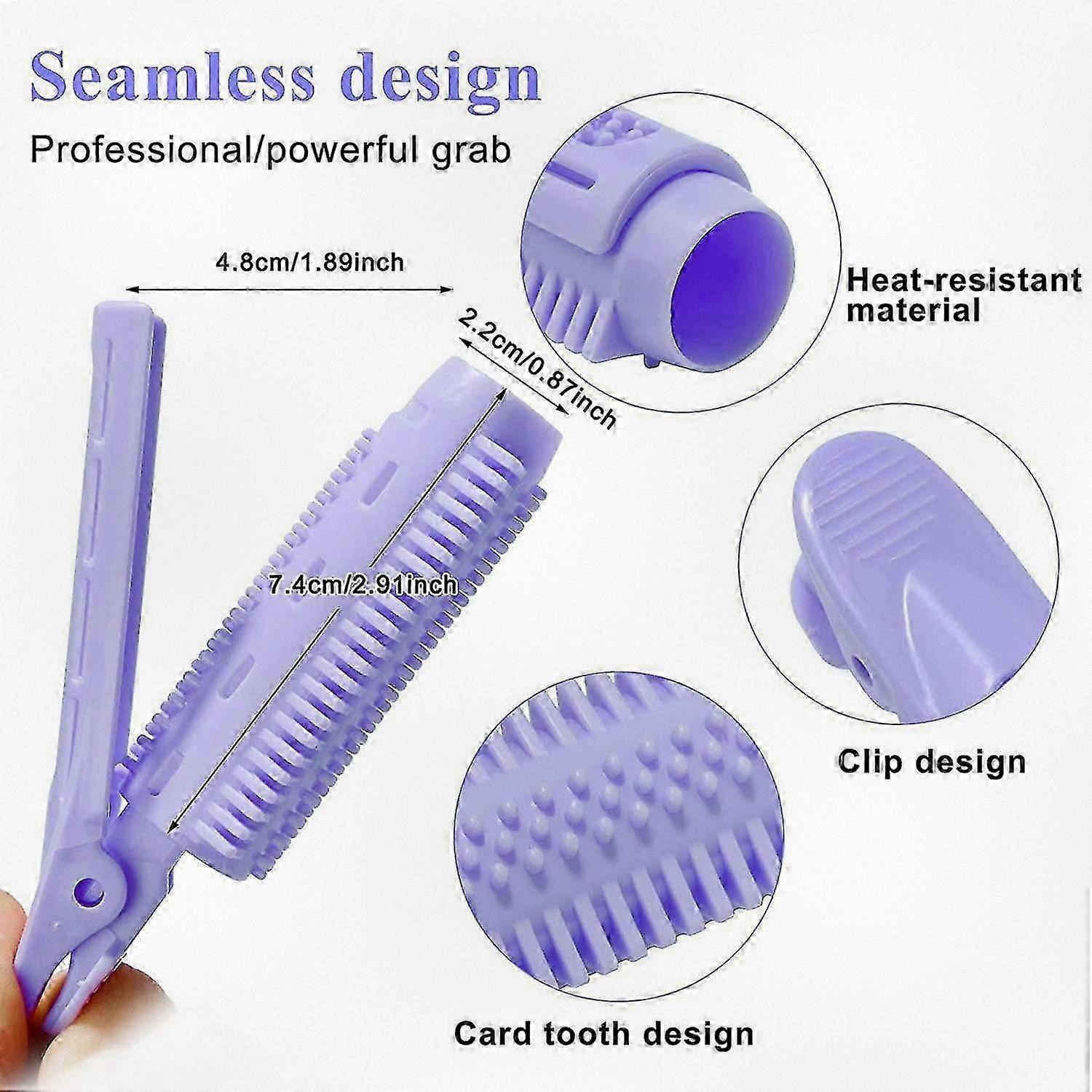 12 Pcs Natural Fluffy Hair Root Volume Clips, Self Grip Curlers for Adding Volume, 6 Color Options for Styling Tools and Hair Rollers