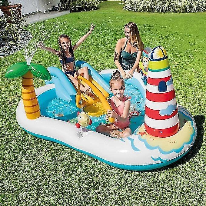 21818899cm Ocean Slide Water Jet Inflatable Swimming Pool Paddling Pool