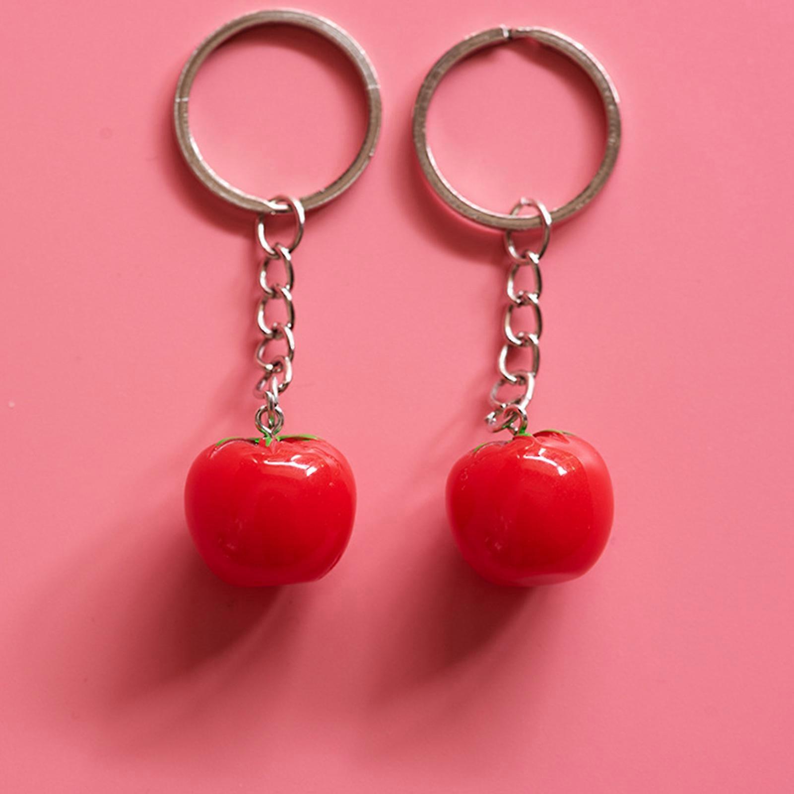 Tomato Keychain Charm – Niedlicher Tomaten Anhänger Für Handy, Tasche & Schlüssel