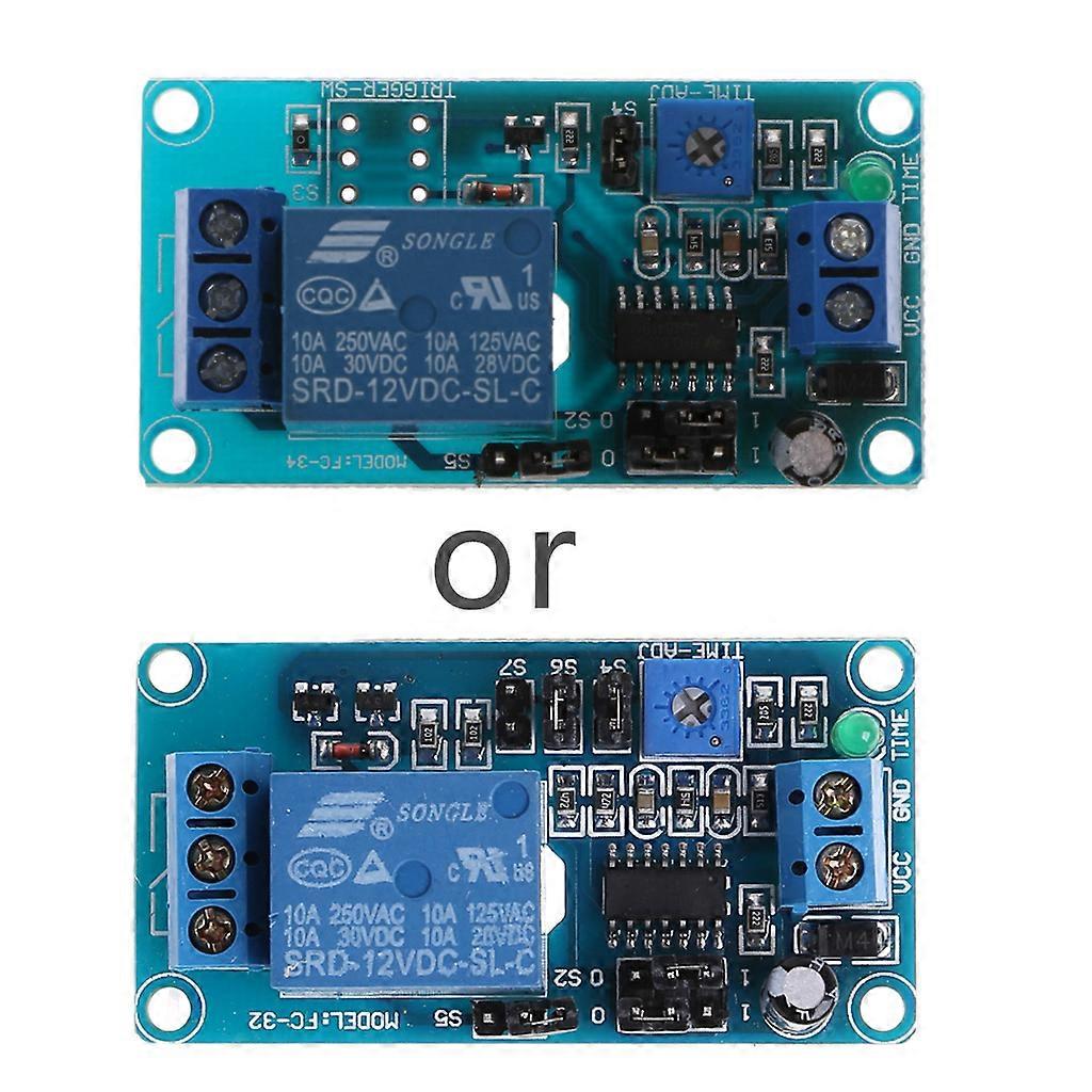12V for DC  Delay Delay Relay Turn on / Delay Turn off Switch Module with Timer  Blue