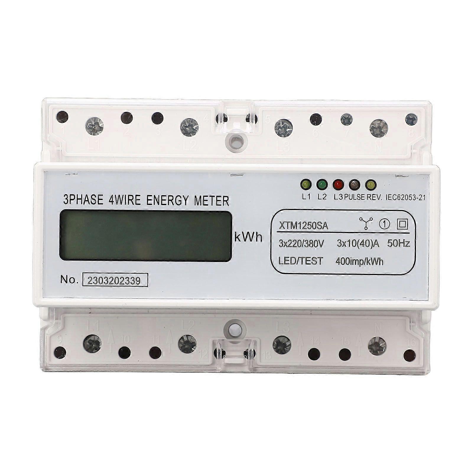 Υψηλής ποιότητας 3220V / 380V XTM1250SA τριφασικός μετρητής ράγας LCD 7P (παλιό μοντέλο...