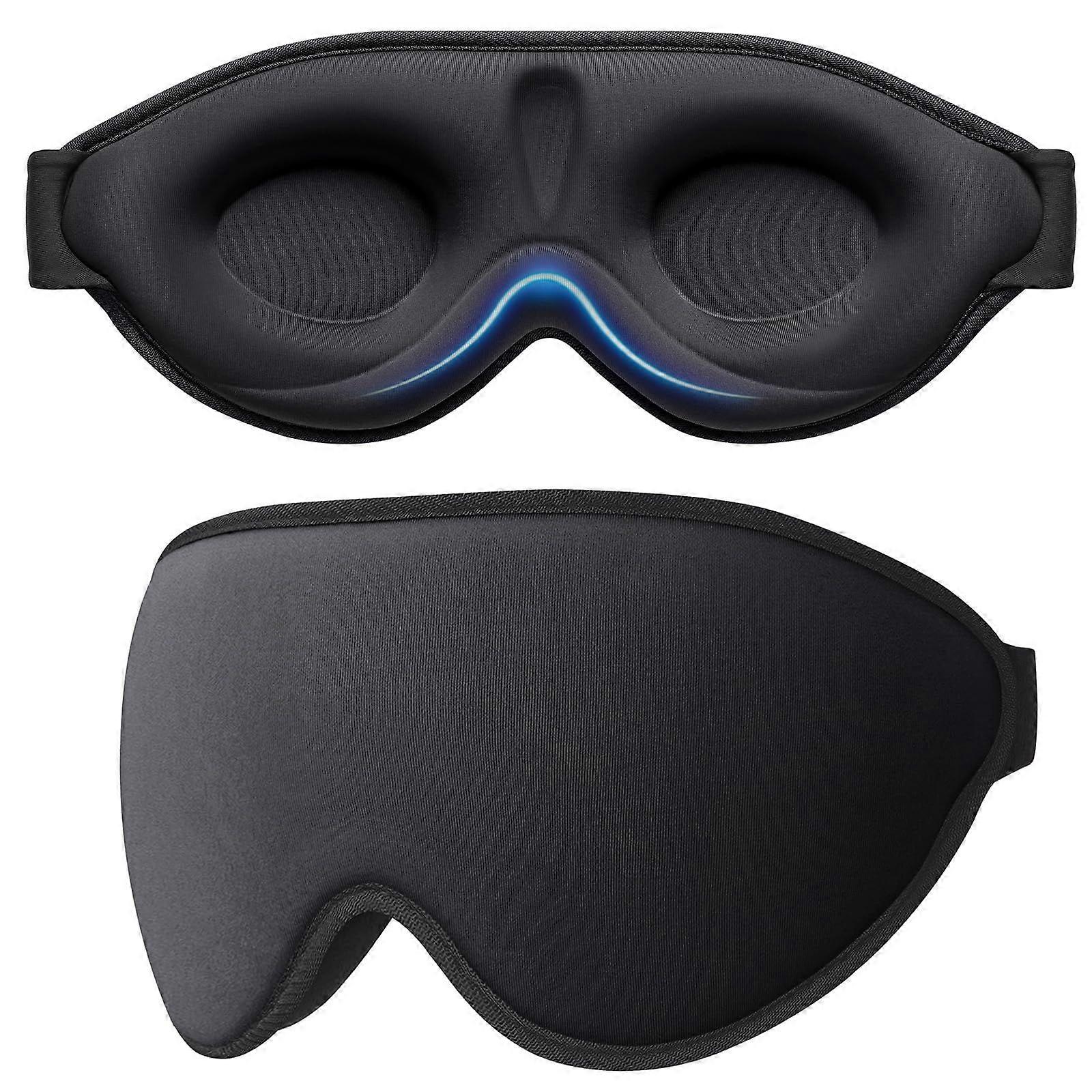 Light Blocking Sleep Masks for Men and Women - Zero Pressure Sleep Mask - 3D Ergonomic Design Protects Eye and Eyelash Movement.