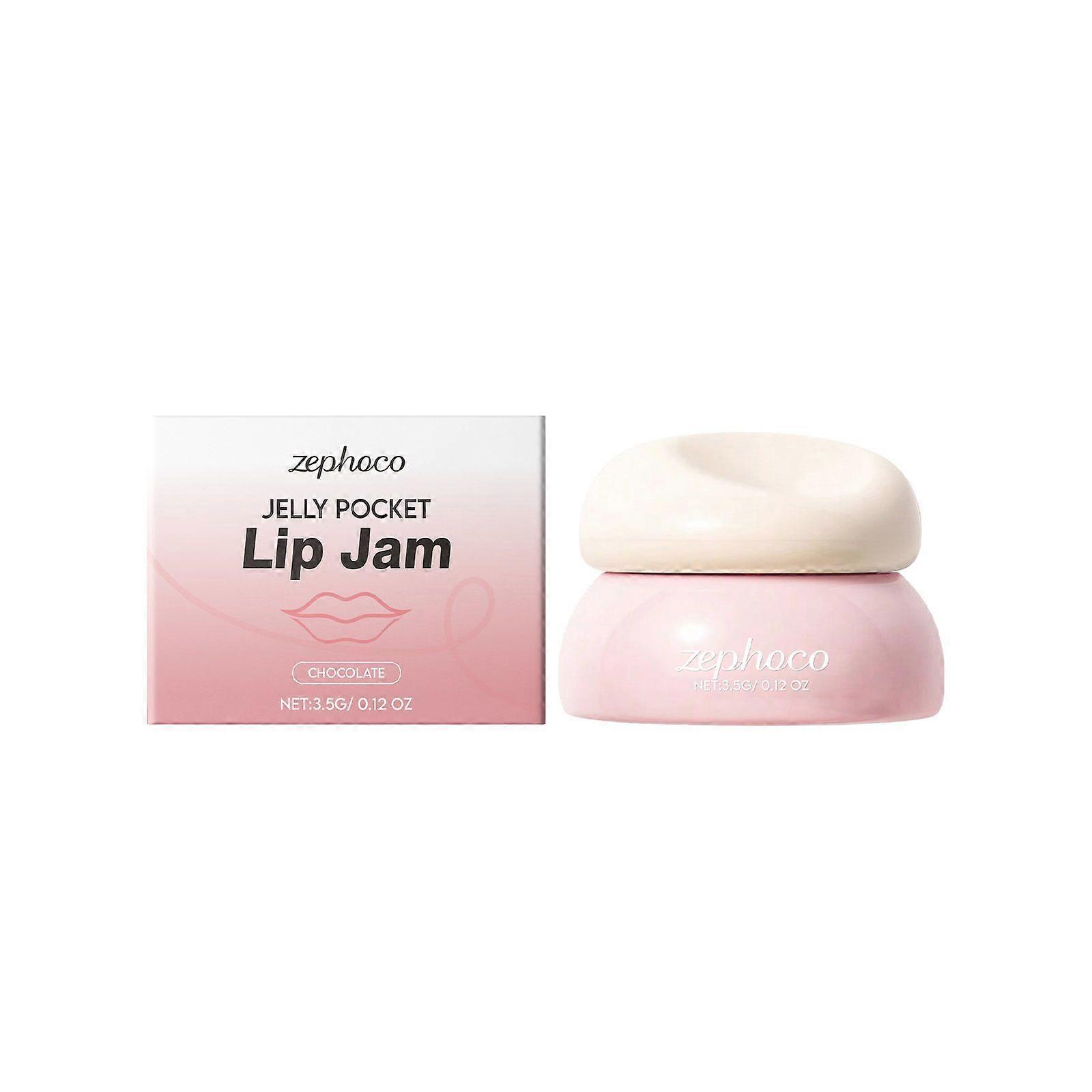 Pudding Pot Lip Blush | Tinted Lip Jam, Hydrating & Plumping Lip Balm with Lightweight, Non-Sticky Formula | Clear Radiance & Semi-Transparent Color