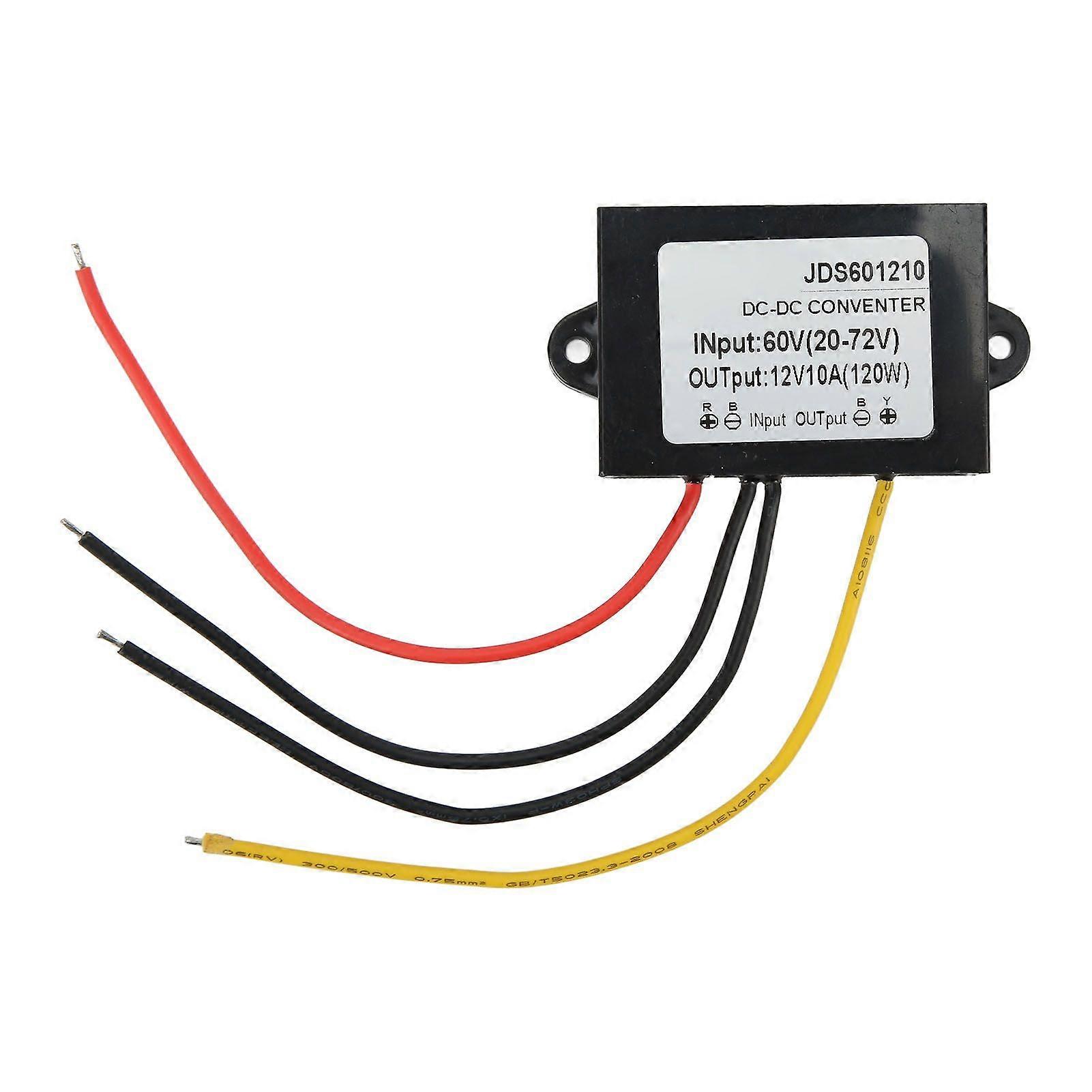 High quality  DC-DC 60V (20-72V) to 12V10A DC step-down module (large plastic...