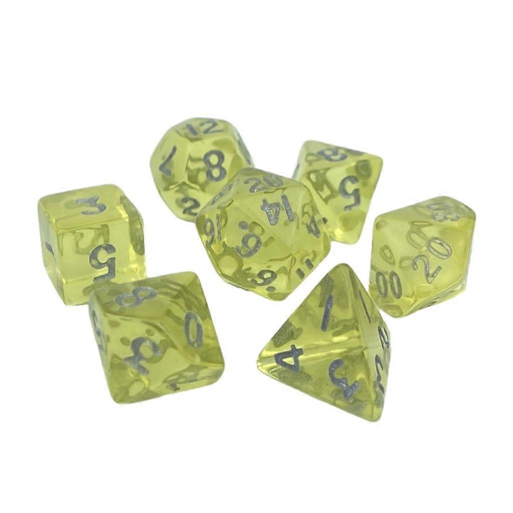 Portable Mini Acrylic Polyhedral Dices Tiny Mini Role Playing Table Game Dices