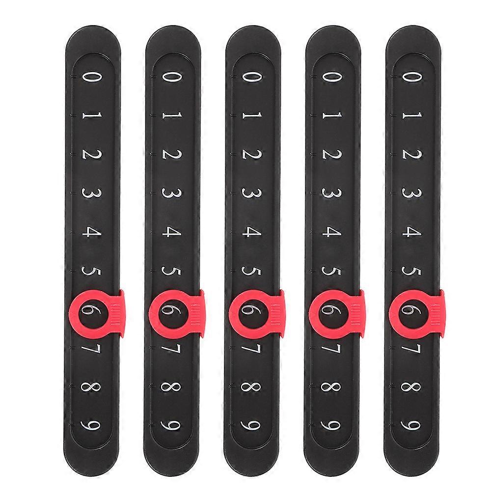 5pcs Compact Table Games Score Indicator, Lightweight Snooker Scoring Device, Durable Plastic for Home and Office Use