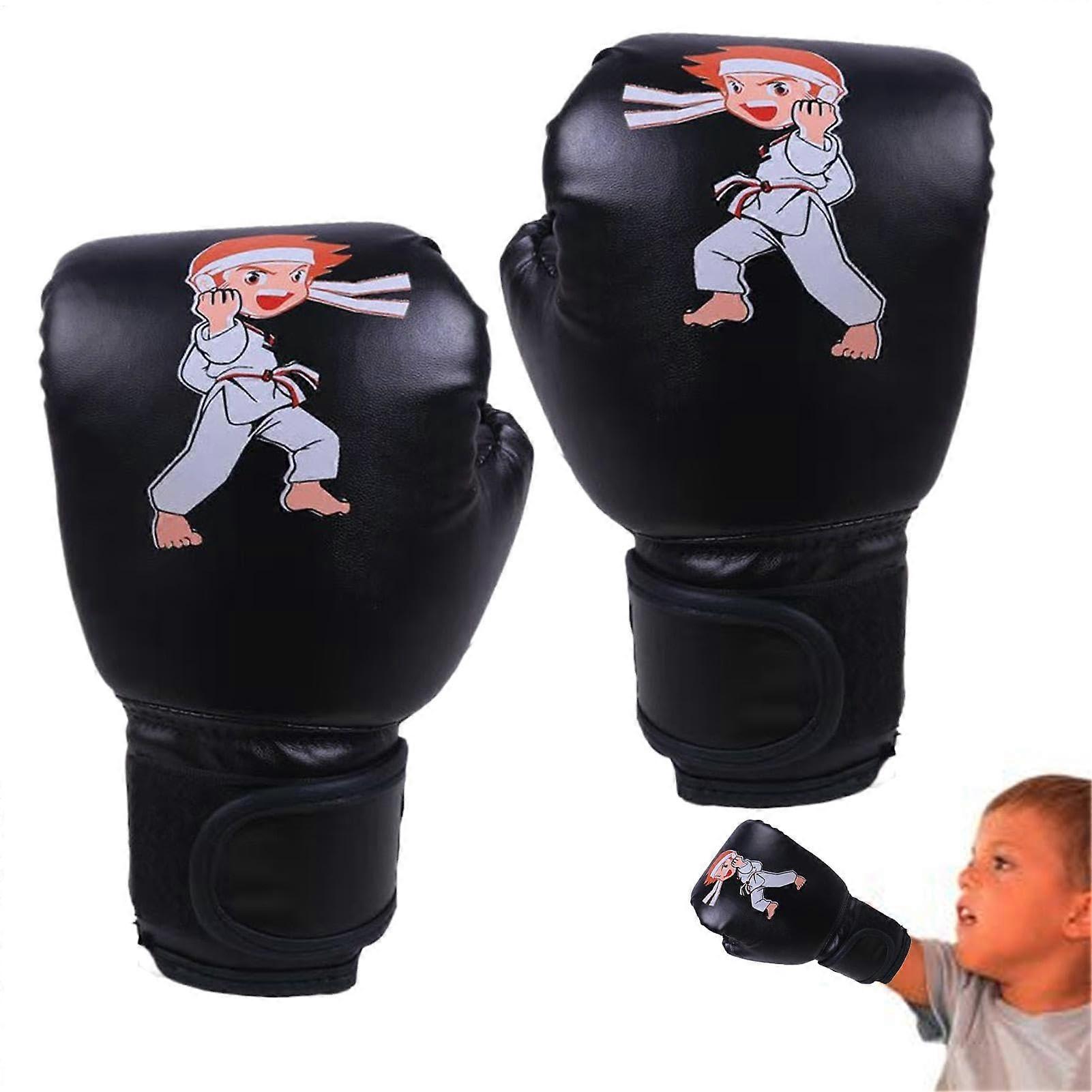 Boxing Gloves for Toddlers, Teens 313, Home Training Black