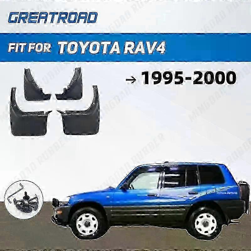 1995-2000 Toyota RAV4 Car Accessory Set with Fender Mud Flaps and Splash Guards