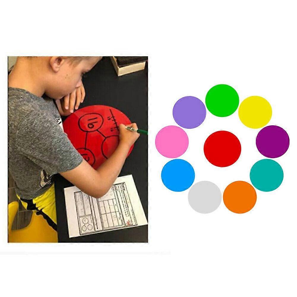 Educational Whiteboard Circles for Interactive Learning, Removable Vinyl,