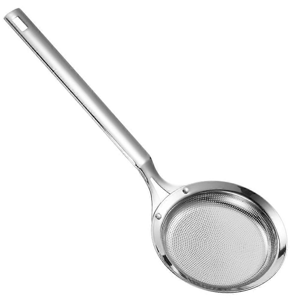 Filter Spoon Fine Mesh 304 Stainless Steel Strainer With Long Handle, Deep Fryer Slotted Skimmer, 11.2 cm Dia (4.4 in)