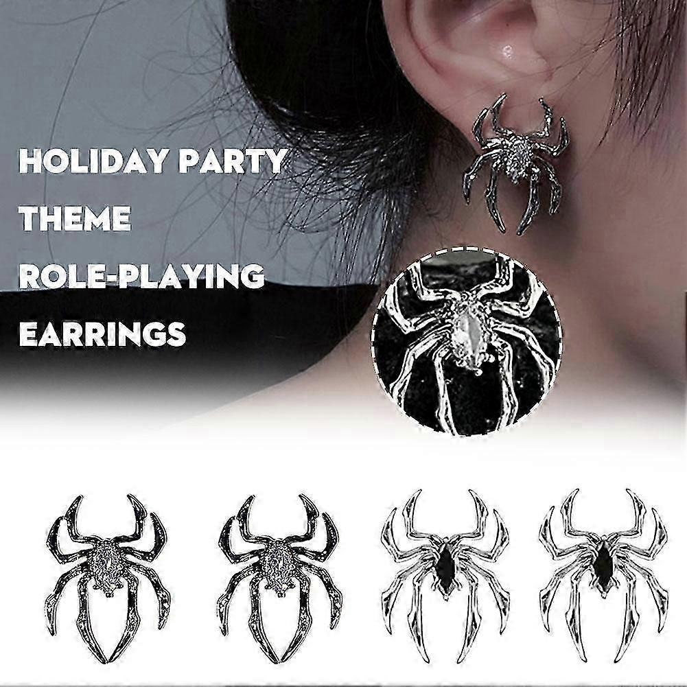 ホリデーパーティー、テーマ、ロールプレイング、イヤリング、スパイダー、イヤー、ネイル