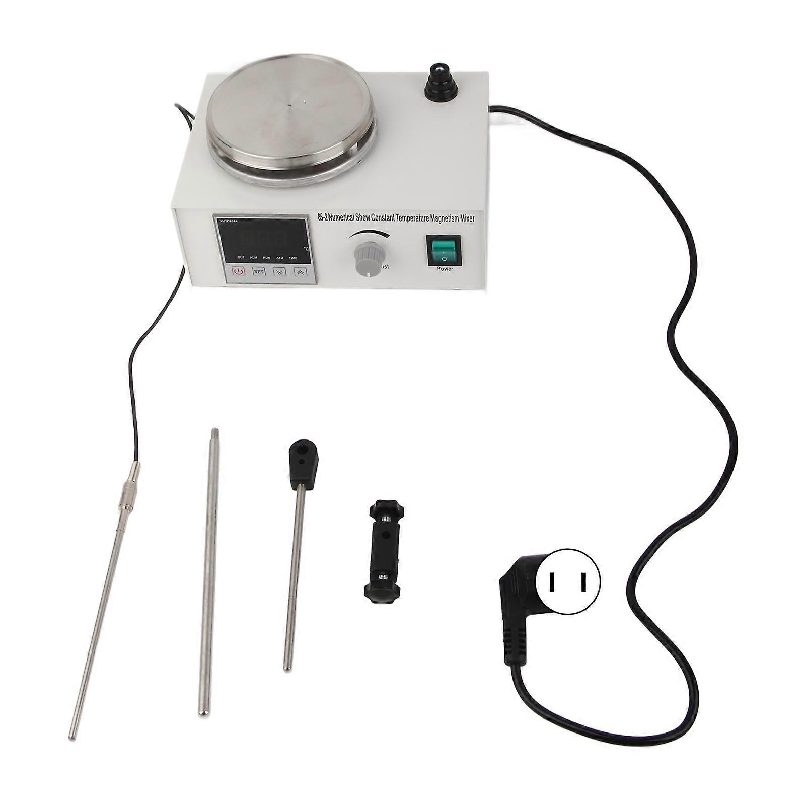 Digital Display Magnetic Stirrer Hot Plate Mixer 110V US Plug Constant Temperature Heating Laboratory Equipment with Adjustable Speed