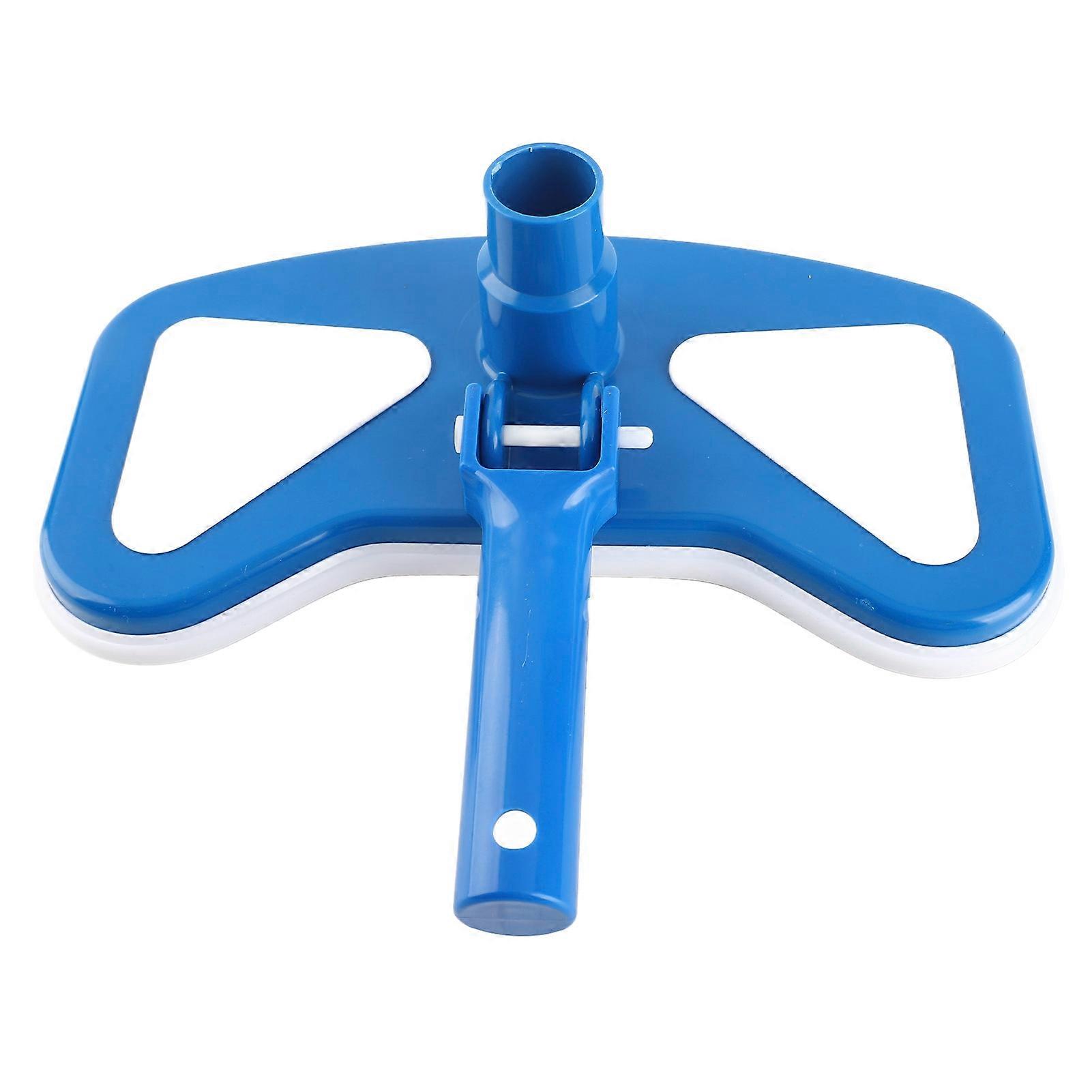 Brosse à tête d'aspiration incurvée bleue et blanche pour piscine de 12 pouces