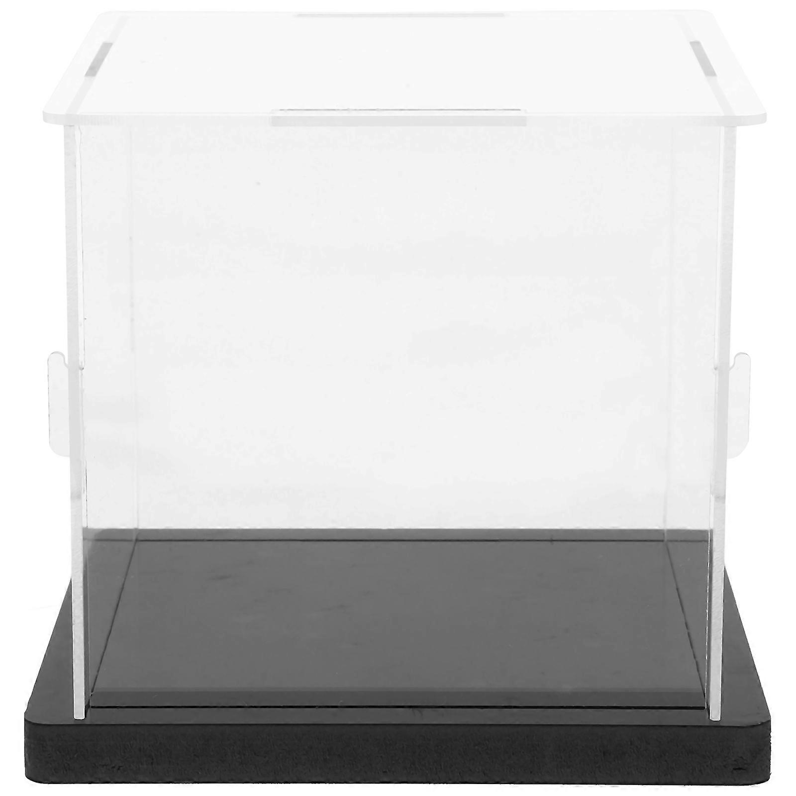1 Set Baseball Display Box Tabletop Baseball Case Transparent Baseball Holder