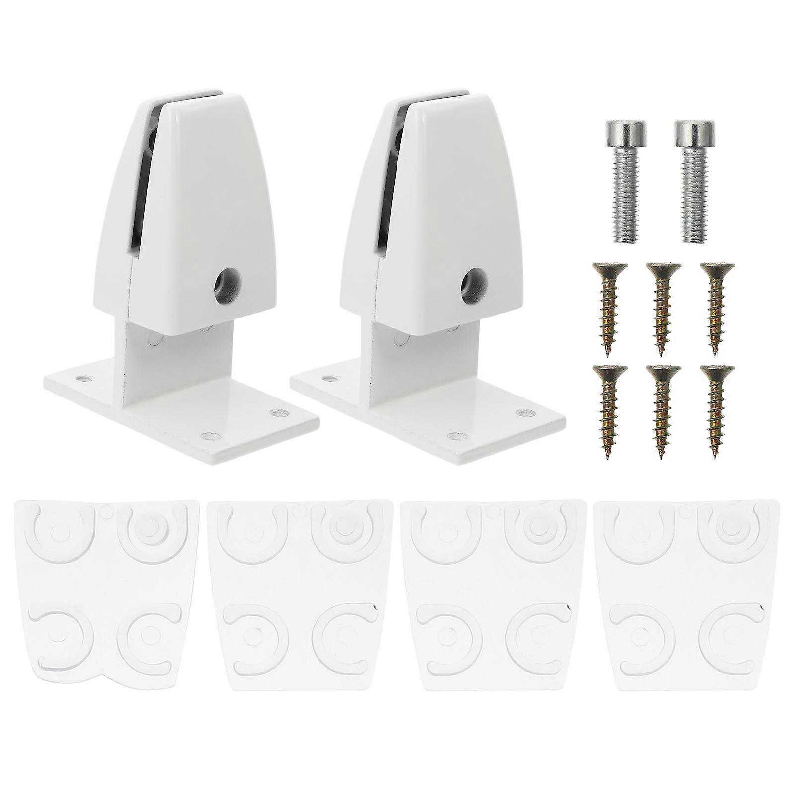 2pcs Vertical Screen Partition Clips for Desk Baffles – Adjustable Divider Holders for Office Workstations and Home Use