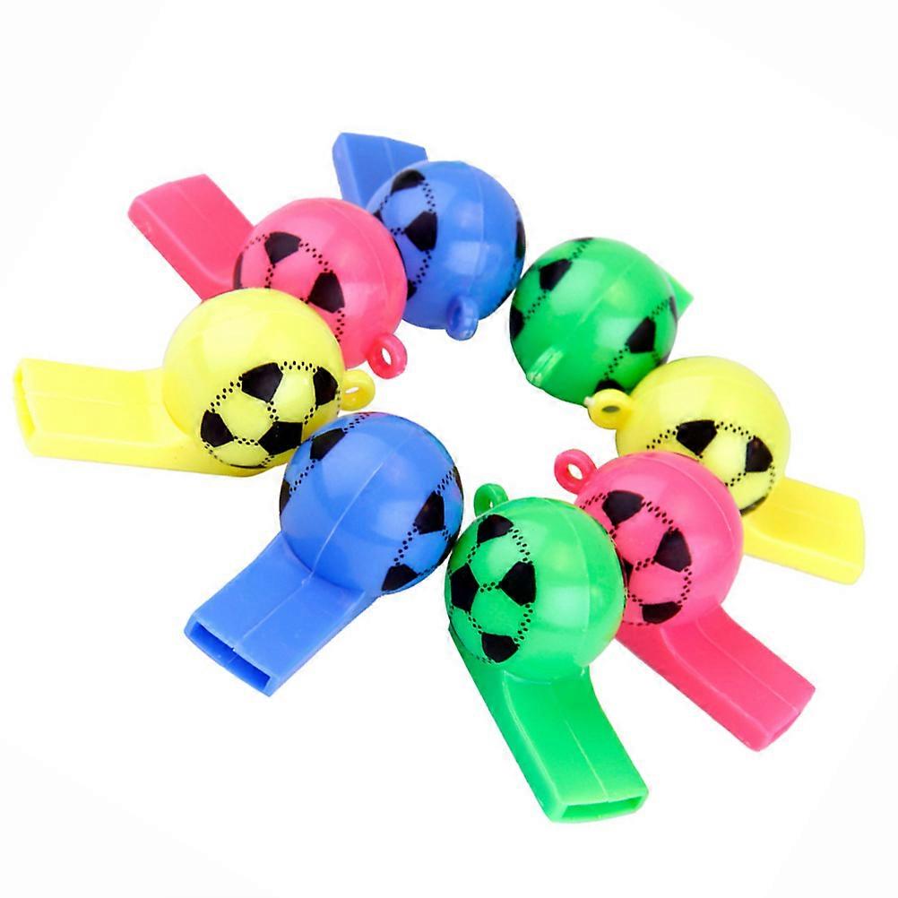 Colourful Whistles PVC Material Referee Equipment for Entertainment and Sports Events Random Color 25Pcs