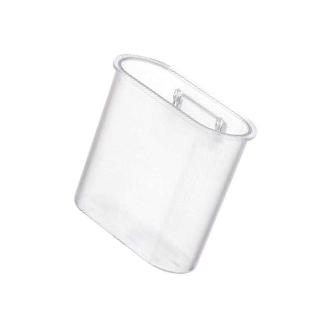 Bathroom Storage -Mounted Toothbrush Cup Rack Home Bathroom Use Transparent White 12x5.5x12.7cm Material 1Pack