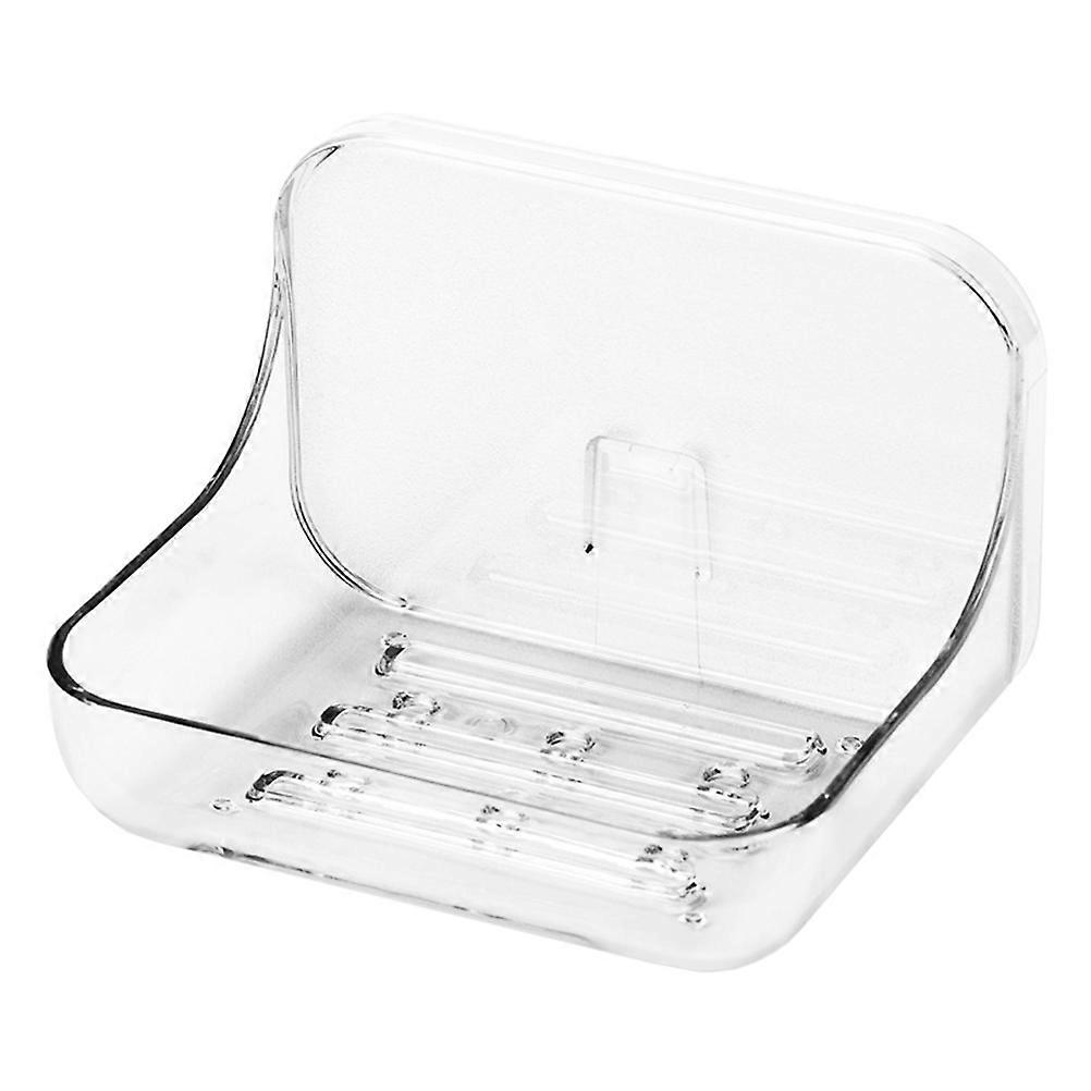 Sturdy Self Adhesive Wall Mounted Soap Holder with Drainage – Reusable Removable Soap Box for Bathroom, Kitchen, Shower, and Countertop Storage