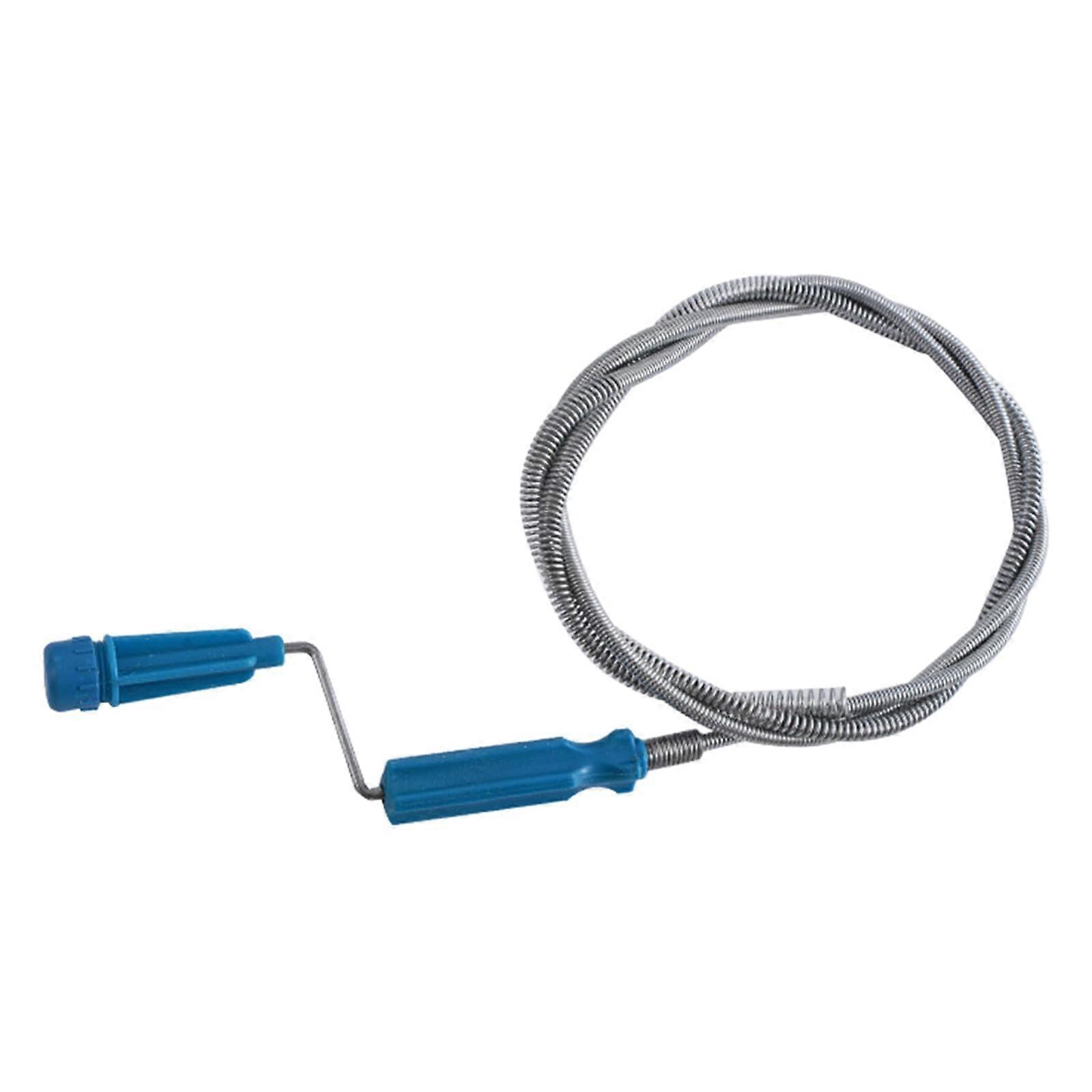 Flexible Drain Cleaner Snake 2M Length Kitchen Sink Clog Remover Tool, Plumbing Auger